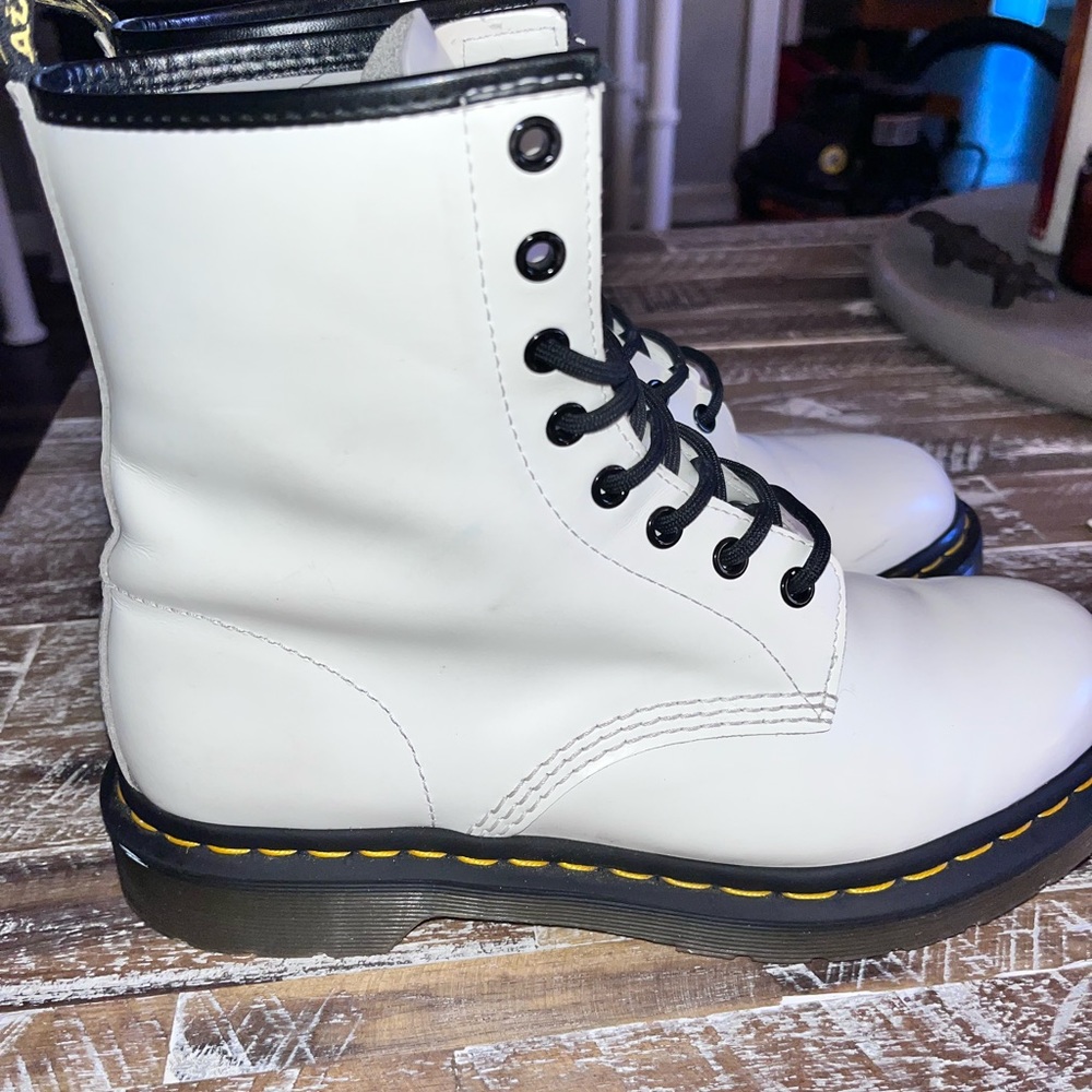 White Dr. Marten Boots (womens)